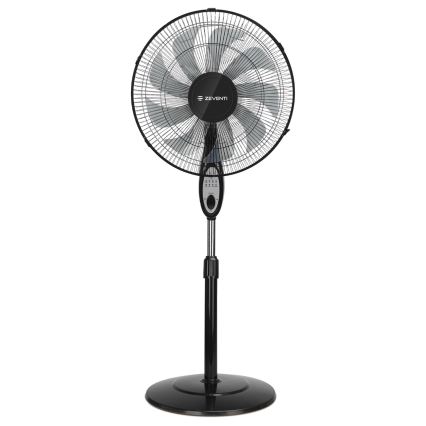 ZEVENTI - Ventilatore a piantana FLOW 55 W/230 V, 130 cm, nero + telecomando
