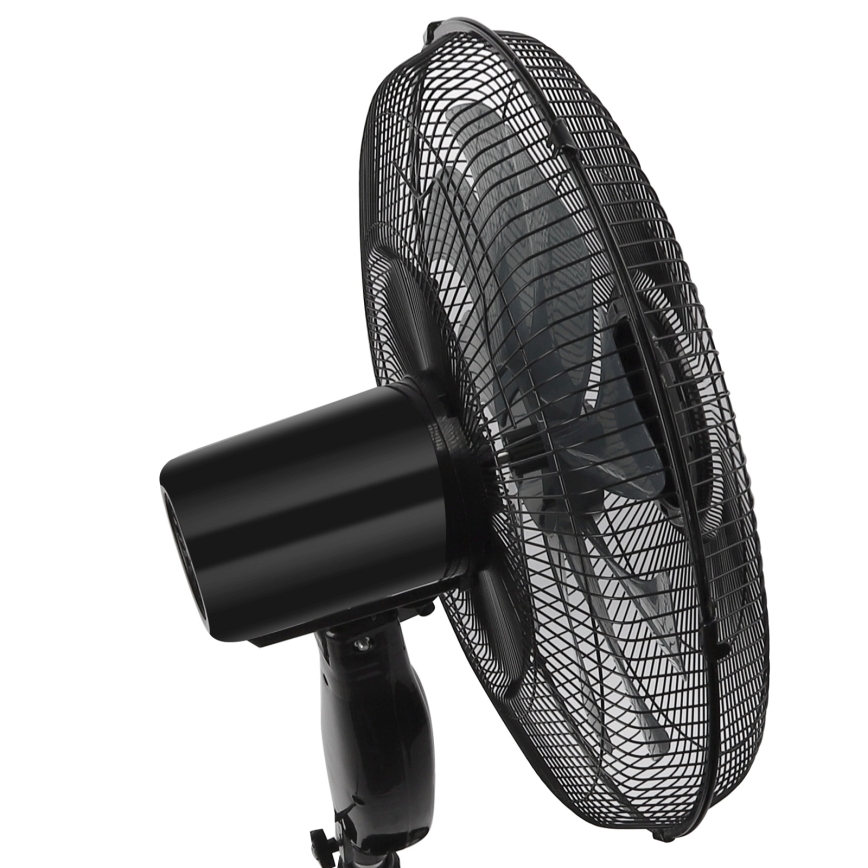 ZEVENTI - Ventilatore a piantana FLOW 55 W/230 V, 130 cm, nero + telecomando