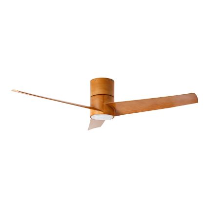 ZEVENTI - Ventilatore da soffitto LED BARROSA LED/18W/230V 3000/4000/6000K Wi-Fi Tuya marrone + telecomando