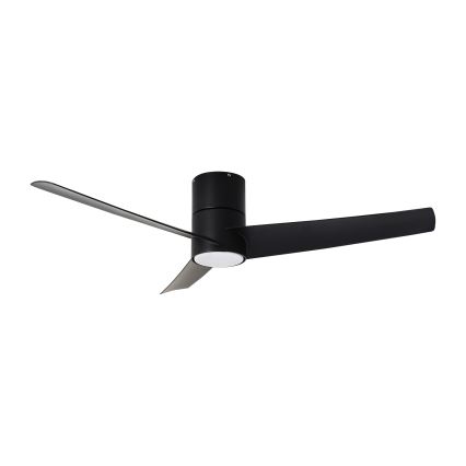ZEVENTI - Ventilatore da soffitto LED BARROSA LED/18W/230V 3000/4000/6000K Wi-Fi Tuya nero + telecomando