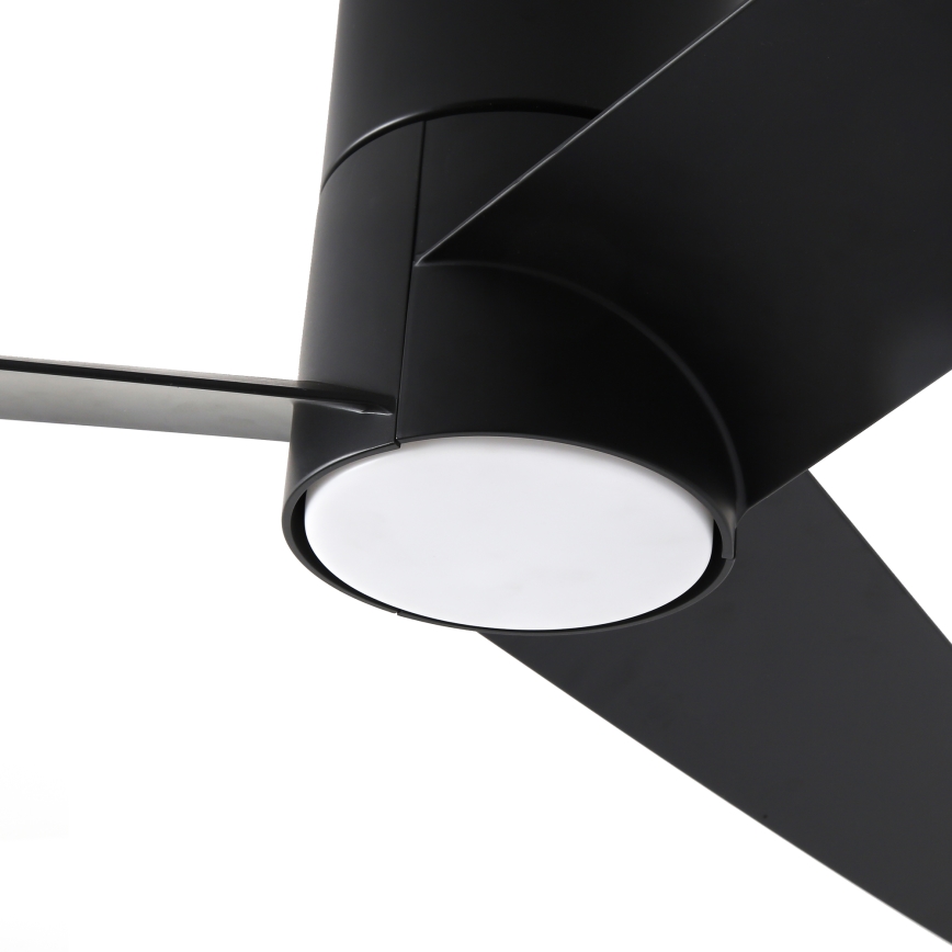 ZEVENTI - Ventilatore da soffitto LED BARROSA LED/18W/230V 3000/4000/6000K Wi-Fi Tuya nero + telecomando