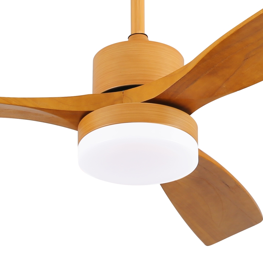 ZEVENTI - Ventilatore da soffitto LED MARE LED/24W/230V 3000-6000K Wi-Fi Tuya rovere + telecomando