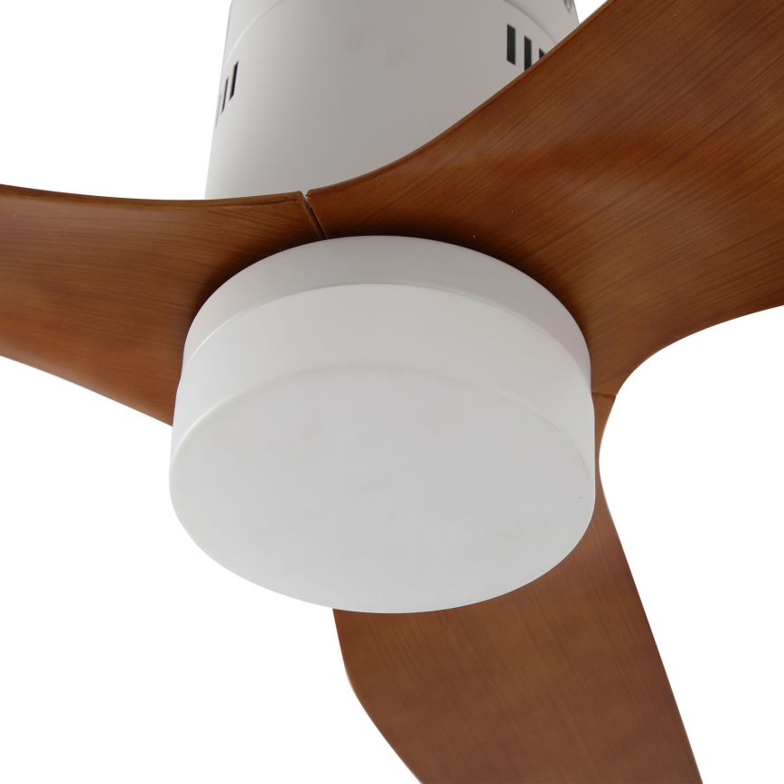 ZEVENTI - Ventilatore da soffitto LED PADUA LED/18W/230V 3000-6000K Wi-Fi Tuya bianco/marrone + telecomando