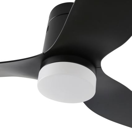 ZEVENTI - Ventilatore da soffitto LED PADUA LED/18W/230V 3000-6000K Wi-Fi Tuya nero + telecomando