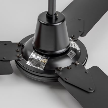 ZEVENTI - Ventilatore da soffitto TOFINO nero