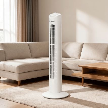 ZEVENTI - Ventilatore a torre FLOW 45W/230V bianco