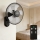ZEVENTI - Ventilatore da parete FANNY 45W/230V Ø 41 cm nero + telecomando