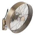 ZEVENTI - Ventilatore da parete FANNY 50W/230V bronzo + telecomando