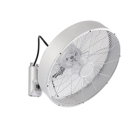 ZEVENTI - Ventilatore da parete FANNY 50W/230V Ø 45 cm cromo opaco + telecomando