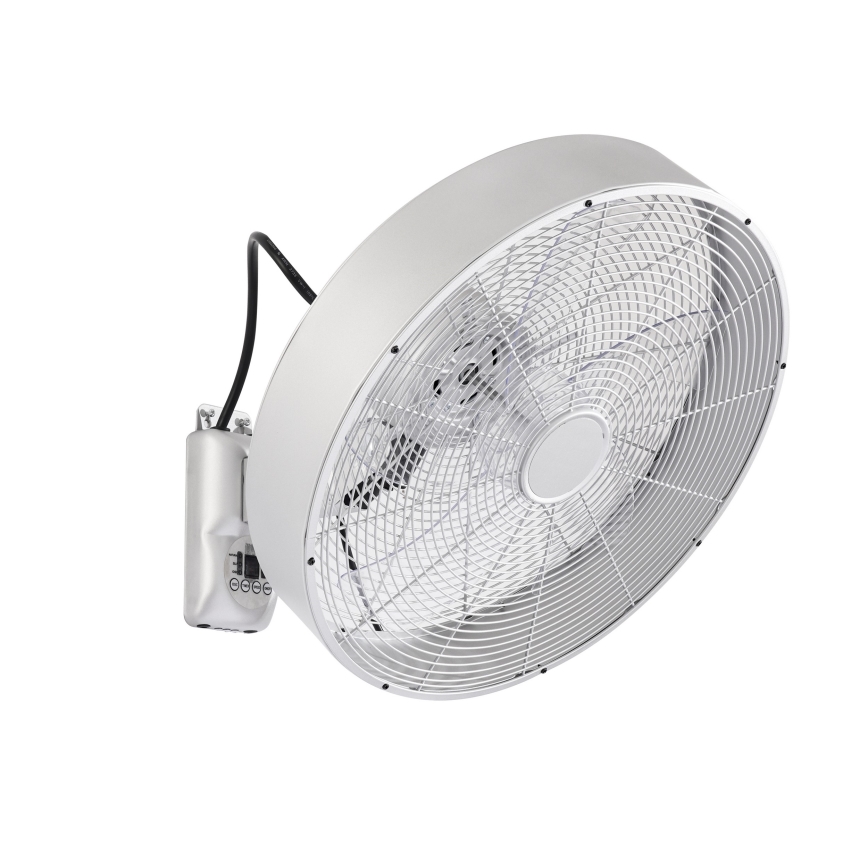 ZEVENTI - Ventilatore da parete FANNY 50W/230V Ø 45 cm cromo opaco + telecomando