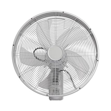 ZEVENTI - Ventilatore da parete FANNY 50W/230V Ø 45 cm cromo opaco + telecomando