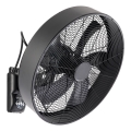 ZEVENTI - Ventilatore da parete FANNY 50W/230V nero + telecomando
