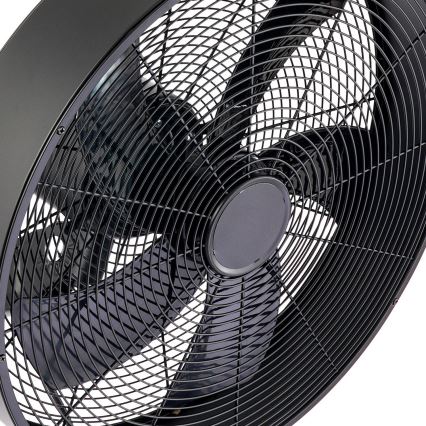 ZEVENTI - Ventilatore da parete FANNY 50W/230V nero + telecomando