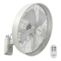 ZEVENTI - Ventilatore da parete FREEZE 50W/230V diametro 40 cm bianco + telecomando