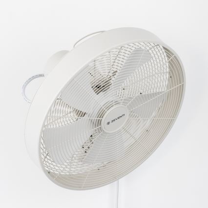 ZEVENTI - Ventilatore da parete FREEZE 50W/230V diametro 40 cm bianco + telecomando