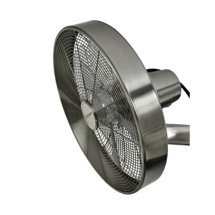 ZEVENTI - Ventilatore da parete FREEZE 50W/230V diametro 40 cm cromo opaco + telecomando