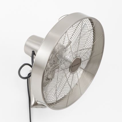 ZEVENTI - Ventilatore da parete FREEZE 50W/230V diametro 40 cm cromo opaco + telecomando