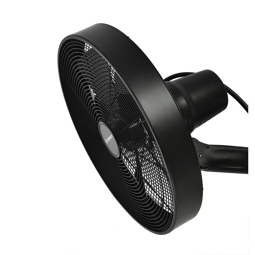 ZEVENTI - Ventilatore da parete FREEZE 50W/230V diametro 40 cm nero + telecomando
