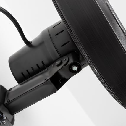 ZEVENTI - Ventilatore da parete FREEZE 50W/230V diametro 40 cm nero + telecomando