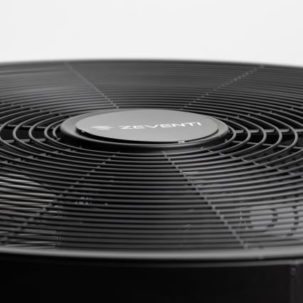 ZEVENTI - Ventilatore da parete FREEZE 50W/230V diametro 40 cm nero + telecomando