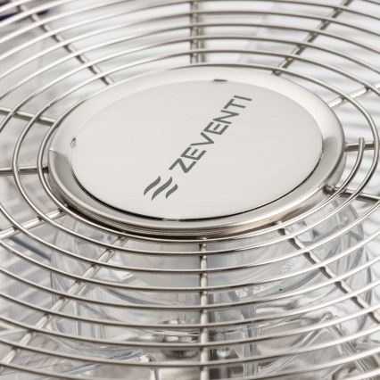 ZEVENTI - Ventilatore da parete FREEZE 50W/230V Ø 45 cm cromo opaco + telecomando