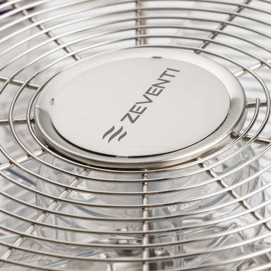 ZEVENTI - Ventilatore da parete FREEZE 50W/230V Ø 45 cm cromo opaco + telecomando