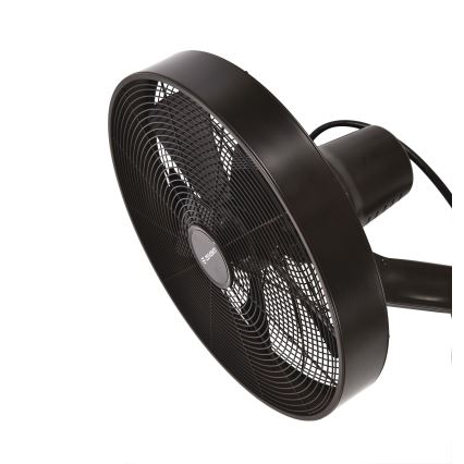 ZEVENTI - Ventilatore da parete FREEZE 50W/230V diametro 40 cm nero/marrone + telecomando