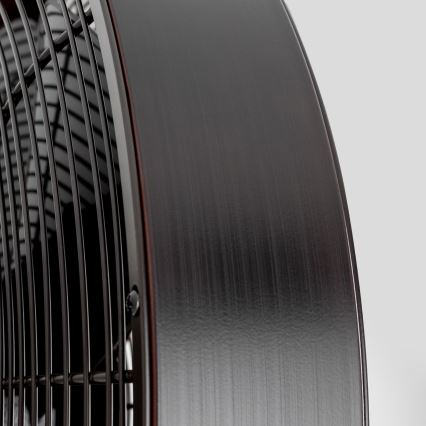ZEVENTI - Ventilatore da parete FREEZE 50W/230V diametro 40 cm nero/marrone + telecomando
