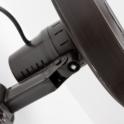 ZEVENTI - Ventilatore da parete FREEZE 50W/230V diametro 40 cm nero/marrone + telecomando