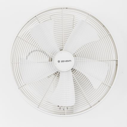 ZEVENTI - Ventilatore da parete FREEZE 50W/230V Ø 45 cm bianco + telecomando