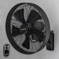 ZEVENTI - Ventilatore da parete FREEZE 50W/230V Ø 45 cm nero + telecomando