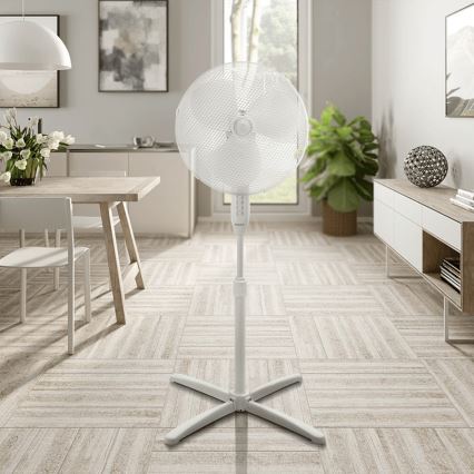 ZEVENTI - Ventilatore a piantana FLOW 45W/230V 120 cm bianco