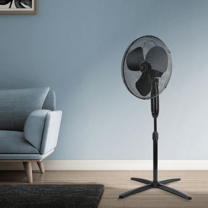 ZEVENTI - Ventilatore a piantana FLOW 40W/230V 120 cm nero