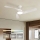 ZEVENTI - Ventilatore da soffitto a LED dimmerabile AERYS LED/24W/230V 3000/4000/6000K Wi-Fi Tuya bianco + telecomando