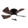 ZEVENTI - Ventilatore da soffitto dimmerabile a LED MUNDAKA LED/10W/230V 3000-6500K marrone + telecomando