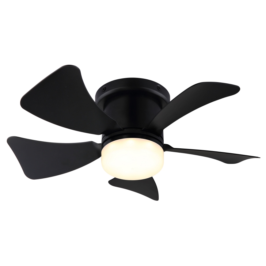 ZEVENTI - Ventilatore da soffitto dimmerabile a LED MUNDAKA LED/10W/230V 3000-6500K nero + telecomando
