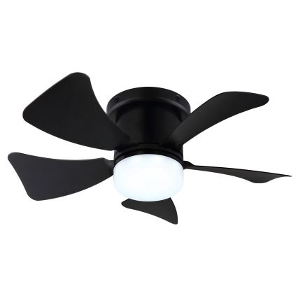 ZEVENTI - Ventilatore da soffitto dimmerabile a LED MUNDAKA LED/10W/230V 3000-6500K nero + telecomando