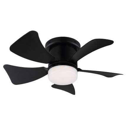 ZEVENTI - Ventilatore da soffitto dimmerabile a LED MUNDAKA LED/10W/230V 3000-6500K nero + telecomando