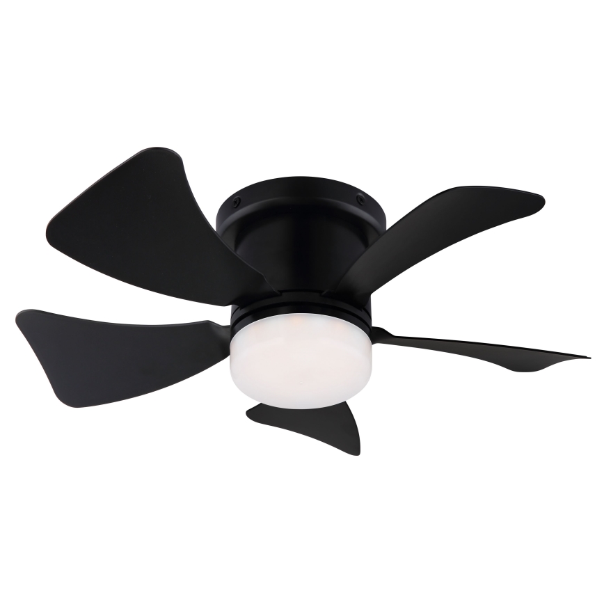 ZEVENTI - Ventilatore da soffitto dimmerabile a LED MUNDAKA LED/10W/230V 3000-6500K nero + telecomando