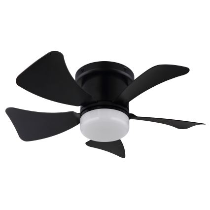 ZEVENTI - Ventilatore da soffitto dimmerabile a LED MUNDAKA LED/10W/230V 3000-6500K nero + telecomando
