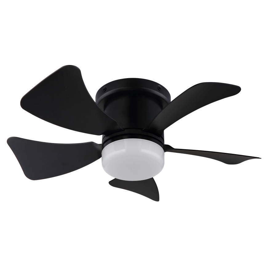 ZEVENTI - Ventilatore da soffitto dimmerabile a LED MUNDAKA LED/10W/230V 3000-6500K nero + telecomando