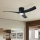 ZEVENTI - Ventilatore da soffitto dimmerabile a LED ORBITO LED/24W/230V 3000/4000/6000K Wi-Fi Tuya nero + telecomando
