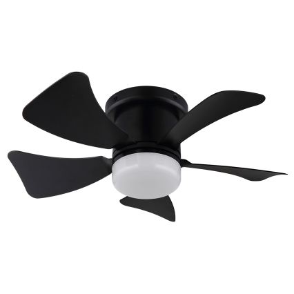 ZEVENTI - Ventilatore da soffitto dimmerabile a LED MUNDAKA LED/10W/230V 3000-6500K nero + telecomando