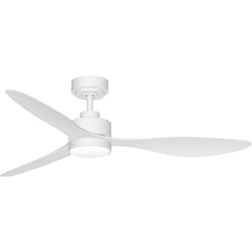 ZEVENTI - Ventilatore da soffitto dimmerabile ULUWATU LED/20W/230V 2700-6500K 132cm bianco + telecomando