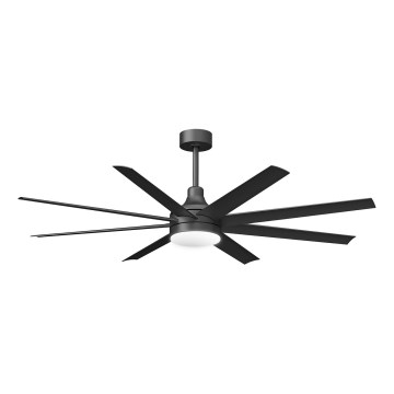ZEVENTI - Ventilatore da soffitto dimmerabile WALKIKI LED/24W/230V 2700-6500K 165 cm nero + telecomando