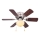 ZEVENTI - Ventilatore da soffitto GALDANA 1xE27/60W/230V marrone/beige