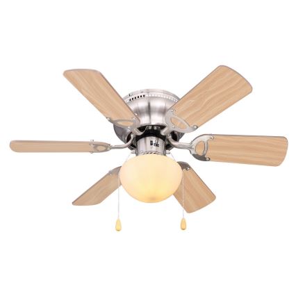 ZEVENTI - Ventilatore da soffitto GALDANA 1xE27/60W/230V marrone/beige