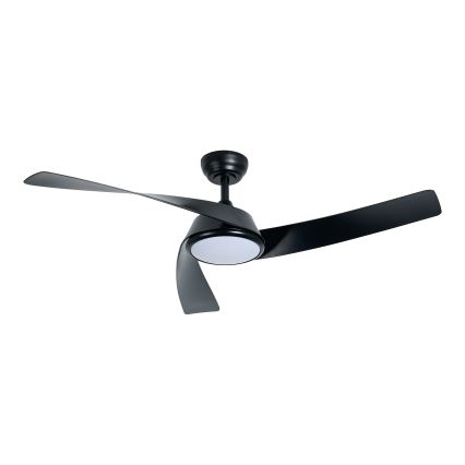 ZEVENTI - AERYS Ventilatore da soffitto dimmerabile a LED 24W/230V 3000/4000/6000K Wi-Fi Tuya nero + telecomando