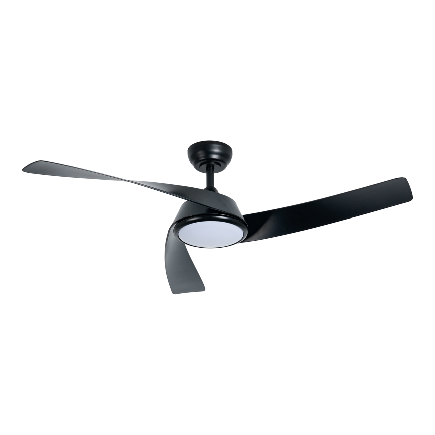 ZEVENTI - AERYS Ventilatore da soffitto dimmerabile a LED 24W/230V 3000/4000/6000K Wi-Fi Tuya nero + telecomando