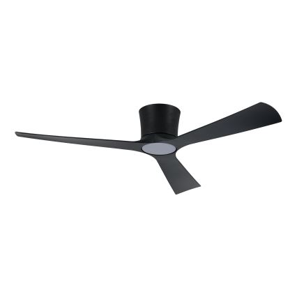ZEVENTI - Ventilatore da soffitto LED dimmerabile AUREX LED/24W/230V 3000/4000/6000K Wi-Fi Tuya nero + telecomando